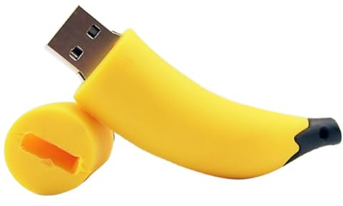 Joselin Für Kinder USB 2.0 Banana Obst Flash Drive 64 GB Süßer Pen Drive 64G Geschenk USB -Stick für Kinder