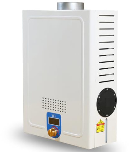 Dxysyldrun Diesel Outdoor Water Heater, 6-Level Tankless Water Heater with LCD Display, Instant Camping Water Heater - 0.2-0.6 Mpa Water Pressure