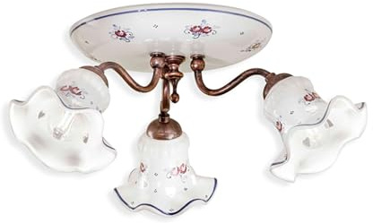 Deckenleuchte 3 Lichter Kollektion Chieti C171 Schwarz Kupfer