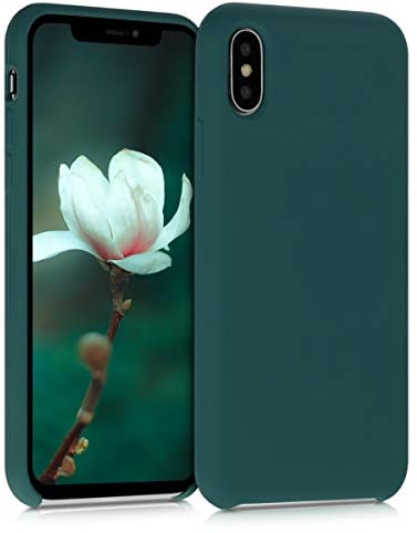kwmobile Case Compatible with Apple iPhone X Case - TPU Silicone Phone Cover with Soft Finish - Turquoise Green