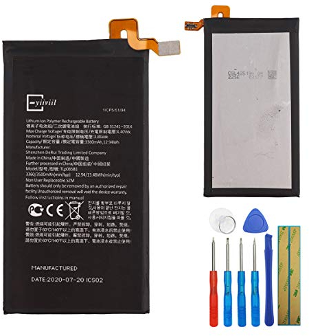E-yiiviil Ersatzakku TLP035B1 Kompatibel mit BlackBerry KEY2 KEYTWO BBF100-1 BBF100-2 with Tools