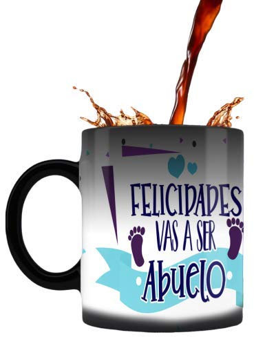 Tazas originales para anunciar embarazo (Vas a ser Abuelo, Español)