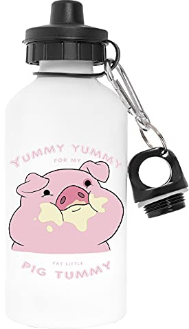Capzy Waddles The Pig Pollutant Free White Water Bottle Aluminium For Outdoors