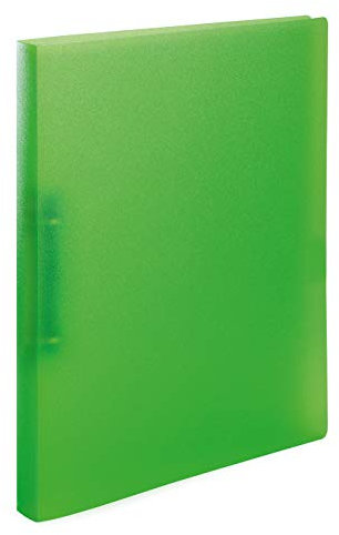 HERMA Ringbücher A4 Hellgrün Transluzent Set, 3 Stück, schmal, 2 Ringe, 25 mm breit, Ringordner aus Kunststoff mit Niederhalter für Kinder, Jungen und Mädchen