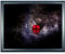 arte-tuo Bilderrahmen Rubin + 70x105 cm + Schiefer Blau + entspiegeltem Antireflex Kunstglas + Puzzle Kunstdruck Poster