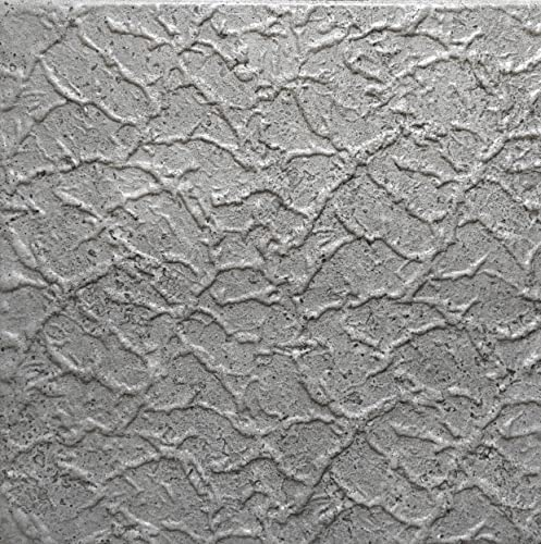 Polystyrol Paneele Betonoptik –Decken Wandverkleidung 50x50 cm – Leicht, Flexibel & Einfach zu Montieren – Moderne Dekopaneele für Innenraum (40 Stück - Modell 4341)
