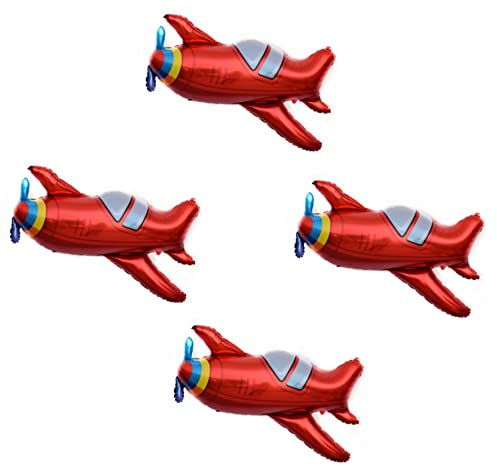 5 Stück Geburtstags-Folienballon für Flugzeug-Party, Dekorationen