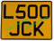 Motorcycle Number Plate Metal Pressed 9x7 for Motorbike