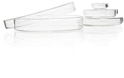 DWK Life Sciences Duran Kalksoda SD-1072 Lot de 10 coupelles stériles en verre 100 x 20 mm