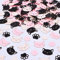 Sursurprise Kätzchen Konfetti, 200 Pack rosa schwarz und weiß Glitter Katze Kreis Dot Paw Tabelle Streuung für Katze Themed Party Deko