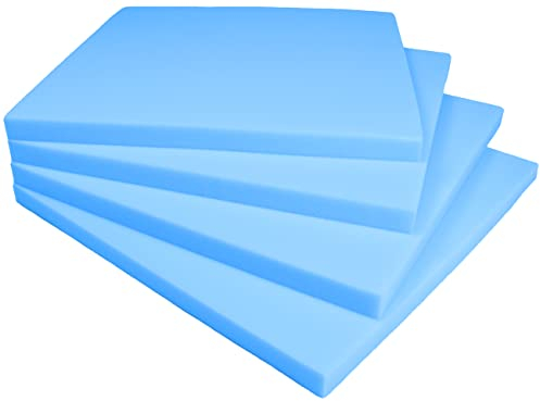 Laborda Espuma para Tapizar - Pack 4 Planchas de Poliuretano de 50 x 50 x 3 cm - Densidad 25 kg/m³ - Fabricadas en España
