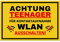 Vorsicht Teenager Schild (30 x 20 cm) - Lustiges Geschenk für Teenager zur Jugendweihe oder zum Geburtstag -Türschild als Teenager Zimmer Deko - Für Jungen und Mädchen