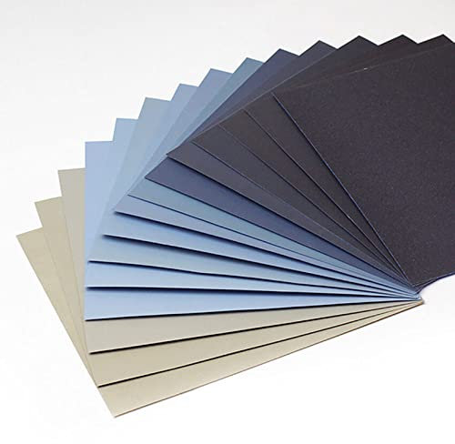 SHENGANG 10 pièces de papier de verre humide et sec 220-7000 épaisseur de grain 0,05 mm pour le nettoyage de polissage, 220