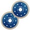 2 x Rennie Tools 115mm Diamond Cutting Discs for Angle Grinder For Porcelain, Tiles, Granite, Marble, Concrete, Stones, Bricks & Ceramics 4.5 Wheel Super Thin Fast Clean Cut. Super Thin 1.4mm