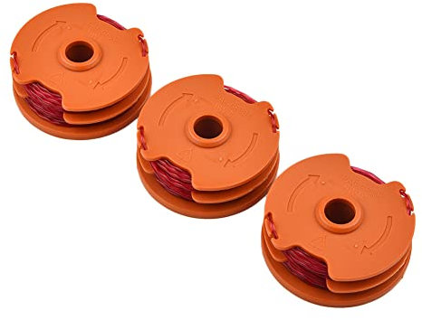 Spool & Line Replacement For McGregor MET6032 MET4530 MET3525 for Worx WG1 WG104E Trimmer Accessories-3 PCS