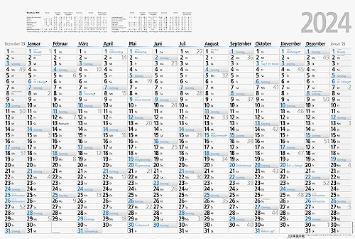 ADINA Plakatkalender Lieferung: gefaltet (ca. A2, 2024)