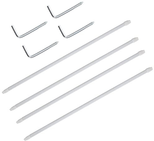 Cabilock Teleskop-kleiderstange 2-in-1 Für Schrank Und Dusche Kein Loch Erforderlich 2 Stück