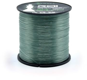 Namaka® filo ROI Fluorocarbon Coating lenza da pesca All Round MT 1000 Diam. da 0,20 a 0,80 (Ø 0,30 mm - 7,13 kg - 1000 mt, MONOFILO ROI VERDE)