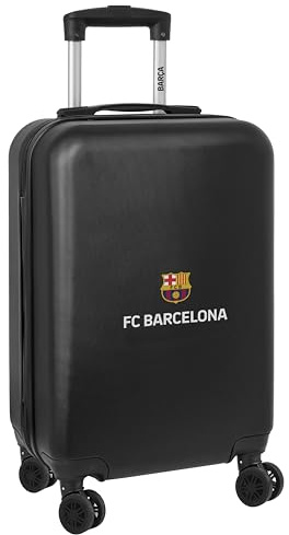 safta F.C. Barcelona 3. Ausrüstung, Kabinenwagen, 50,8 cm, Koffer mit Rädern, Sicherheitsschloss, Leichter Koffer, 34,5 x 20 x 55 cm, Schwarz, Schwarz, Estándar, Casual