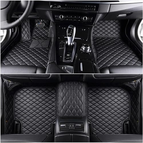 GOYMFK Auto Fußmatte für BYD Seal EV 2022 2023 Maßgeschneiderte Allwetter Leder Wasserdicht Staubdicht Kratzfest rutschfest Protection Liner,Full Black