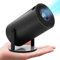 Mini Projecteur, Videoprojecteur Portable, 4K/200 ANSI Auto Keystone Projecteur avec WiFi 6, BT 5.0, Jusqu'à 130 Pouces, Retournement à 180 degrés, système d'exploitation (Gris Noir)