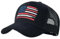 Trucker-Hüte mit amerikanischer Flagge, USA-Hut für Damen und Herren, verstellbare Baseballkappe, Outdoor-Netz-Schnappverschluss, für den täglichen Gebrauch, Schwarz und Schwarz/USA-Flagge,