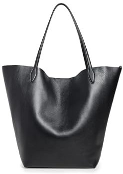 Madewell Damen Shopper Tote Oversized Soft Grain Shopper Tote, true black, Einheitsgröße