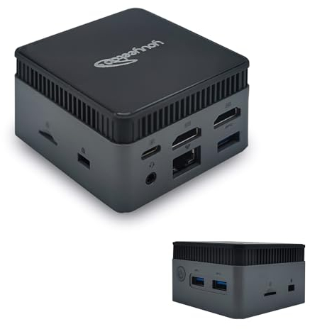 youyeetoo BY53 Mini PC, Intel N150 CPU - up to 3.6GHz, 12GB LPDDR5 4800MHz RAM, 0GB - 512GB M.2 NVME SSD, Mini Gaming PC, with USB-C DP, HDMI 2.0 4K, for Office/HTPC (H1 (12GB + 512GB NVME SSD)