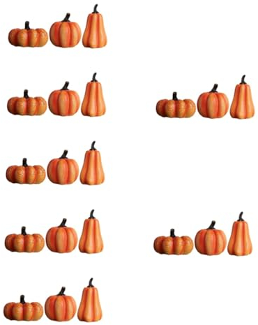 Angoily 7 Sätze Simulierte Kürbislaterne Thanksgiving-Party-Dekor Kürbis Nachtlicht halloween decorations halloweendekorationen Schreibtischlampe Geschenke dekorative Lampe Kürbis Lampe 3d