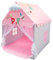 Korimefa Princesse Château Filles Tente de Jeux Tente de Jeux pour Enfants Rose avec Coussin et Drapeau Grand Jardin intérieur et extérieur pour Les Enfants de 3-8 Ans Wendy House Salle de Jeux