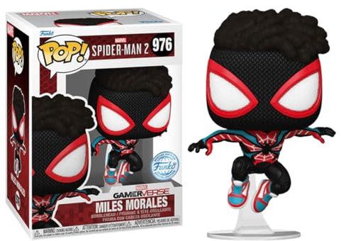 Funko Pop! Marvel Spider-Man 2 Miles Morales (Costume évolué) (Exc) Figurine à Collectionner en Vinyle 78507
