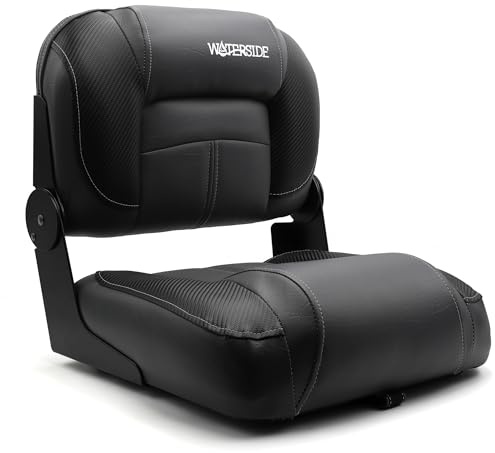 Waterside Luxus Low Back Bootssitz Fynn Dark Series | Komfort, Stil, Pflegeleicht, Bootsausstattung
