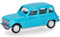 herpa modello di auto Renault R4, in scala 1:87, pezzo da collezione, modello tedesco, statuetta plastica, Colore: turchese