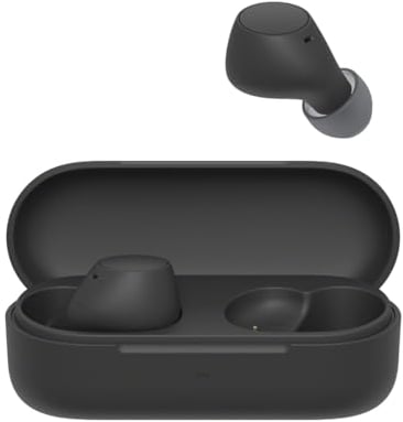 Sony WF-C510 Truly Wireless Earbuds – Small, Light, Bluetooth In Ear Headphones with Multipoint Connection, Ambient Sound, IPX4 Rating, Spotify Tap, Quick Charge, 22 HR Battery, iOS & Android - Black