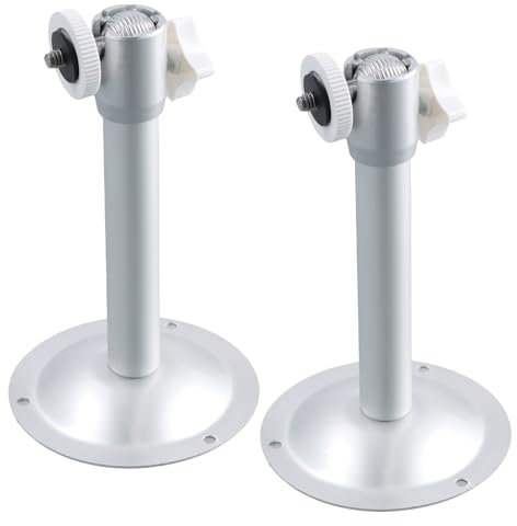 Gudalea 2 Pcs Security Camera Mount Bracket, Stick Up Mount 360 Degree Adjustable Screwless, Universal Wall Mount Bracket for Camera, for Arlo Ring Surveillance Camera