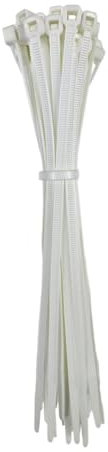 OutdoorFix serre-câbles nylon 200 x 4,6 mm - lot de 50 - couleur blanc - résistants UV et aux intempéries