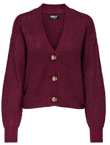 ONLY Knitted Cardigan ONLCAROL Knitted Cardigan Cabernet M Cabernet M