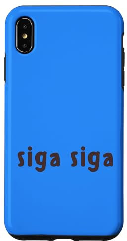 Hülle für iPhone XS Max Griechisch Siga Siga bedeutet langsam in griechischer Sprache