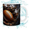 Pruojhw Taza de fútbol divertida, taza de cerámica de fútbol, taza de café divertida taza de fútbol, taza de fútbol americano, decoración de oficina, tazas de café espresso, tazas de café