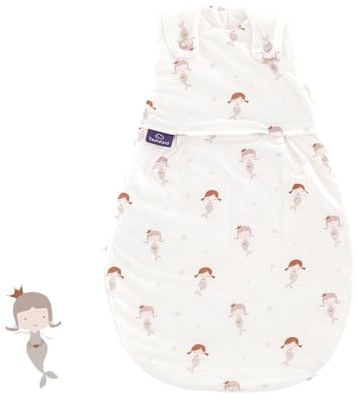TRÄUMELAND – LIEBMICH Babyschlafsack Mermaid | atmungsaktiver Babyschlafsack | 2.5 TOG | mitwachsender Ganzjahresschlafsack für Sommer und Winter |Öko-Tex 100 zertifiziert | ab 0 Monate