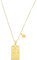 sourcing map Tarot Zodiac Sign Necklace, Titanium Steel Tarot Card Libra Necklaces for Women Men, Gold