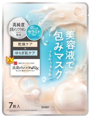 Nameraka Honpo NC Soy Milk Isoflavone Mask Pack, Moisturizing, Drying