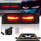 Devil Eyes Light für Cars, 10*35cm Led Augen für Lkw, Programmierbar Laufschrift Leuchtreklame Personalisiert Leuchtschild mit APP-Steuerung und Fernbedienung für Auto, Text, Graffiti Bluetooth USB 5V