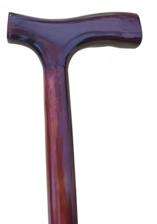 KINEPHARMA Gehstock Holz für Senioren mit Derbygriff 92 cm Für Körpergrößen von 1,70 1,85 m | Robuster Gehstock für Männer und Frauen | Ergonomischer Holzstock