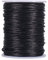Fozriybefy Cordon de Polyester en Queue de Rat en Satin, 295 Pieds 2Mm de ChaîNe de Perles Noires pour Bracelets en Macramé, Fabrication de, Arts et Artisanat