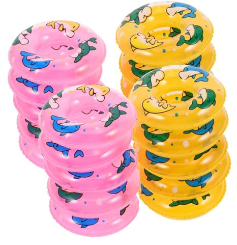 YARNOW 20pièces Lot de Mini Bouées Piscine pour Maison Poupée Décorations Jouets Piscine