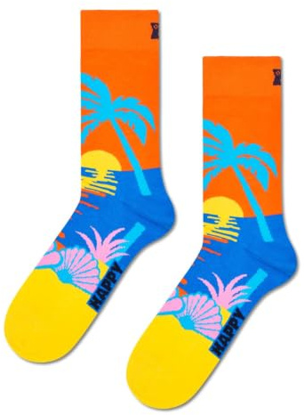 Happy Socks Sunset Baumwolle Socken Damen Herren Orange 41-46
