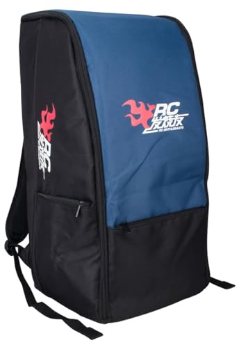Pegciuho RC Car Aufbewahrungsrucksack, Modellreisetasche, Tragetasche, Maßstab 1:10, 1:8, Blau
