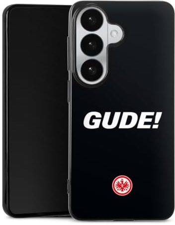 Slim Case extra dünn kompatibel mit Samsung Galaxy S26 Silikon Handyhülle schwarz Hülle Eintracht Frankfurt Bundesliga Offizielles Lizenzprodukt