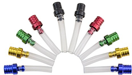 GOOFIT moto Gas Kraftstofffilter Benzin Tankdeckel Vent Entlüfter Schlauch Für ATV Pitbike Dirtbike Pack Rohr Motorrad 10 p/set Mulit farbe